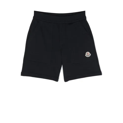 Moncler , Summer-ready Sweat Bottoms for Boys ,Black male, Sizes: