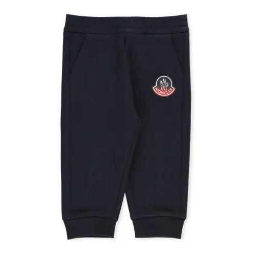 Moncler , Sweatpants With Logo ,Blue male, Sizes: