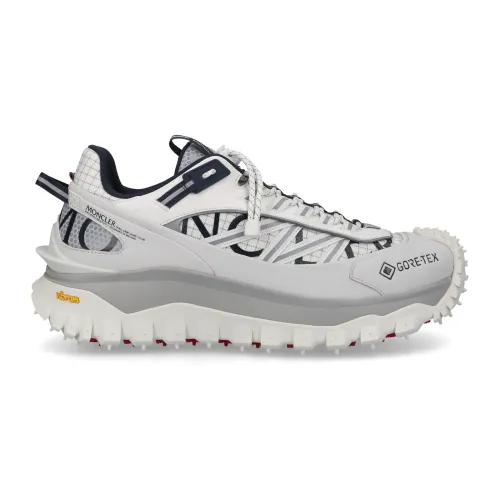 Moncler , Trailgrip GTX Low Sneaker in Kalbsleder ,Gray male, Sizes:
