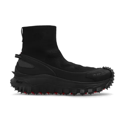 Moncler , Trailgrip Knit high-top sneakers ,Black male, Sizes: