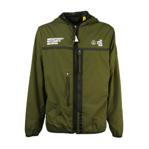 Moncler , Waterproof Jacket - Regular Fit ,Green male, Sizes: