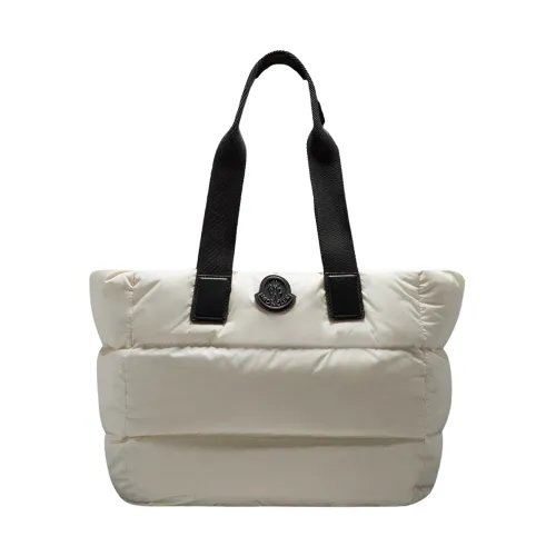 Moncler , White Down-Filled Bags with Ribbon Handles ,White female, Sizes: ONE SIZE