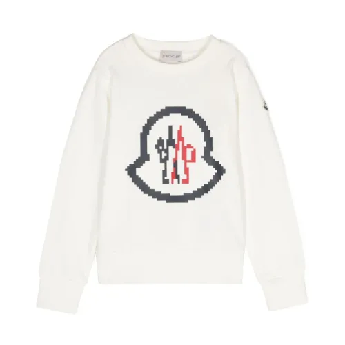 Moncler , White Kids Sweaters ,White male, Sizes: