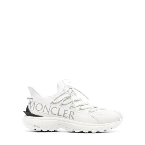 Moncler , White Low-Top Ripstop Sneakers ,White male, Sizes:
