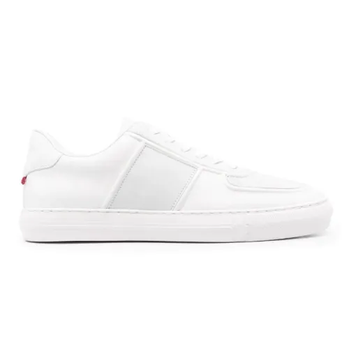 Moncler , White Low-Top Sneakers with Embossed Detail ,White male, Sizes: