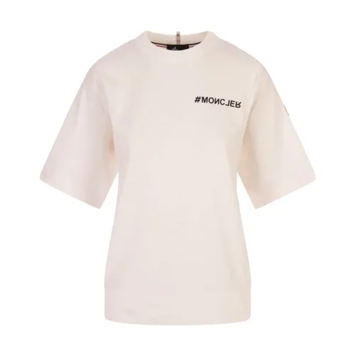 Moncler , White T-shirt and Polo Collection ,White female, Sizes: