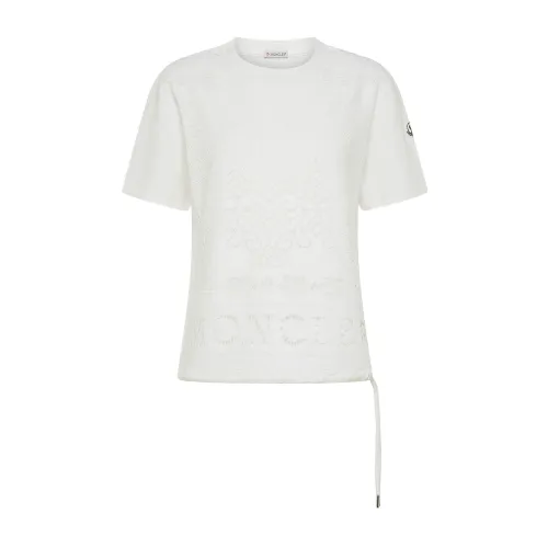Moncler , White T-shirts and Polos ,White female, Sizes: