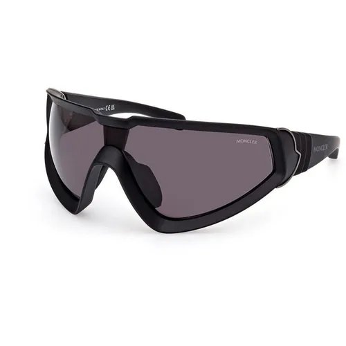 Moncler Wrapid Shield Sunglasses - Black
