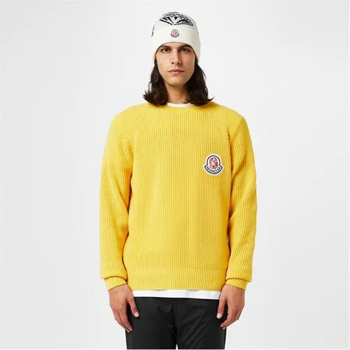 MONCLER X BBC X Billionaire Boys Club Wool Cashmere Sweater - Yellow