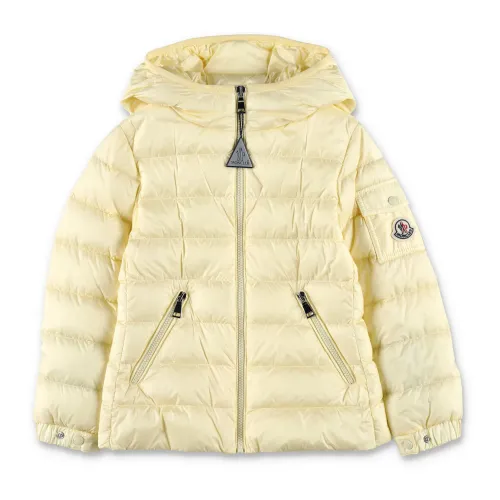 Moncler , Yellow Quilted Jacket ,Yellow female, Sizes: