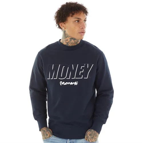 Money Mens Block Out Sweatshirt Navy
