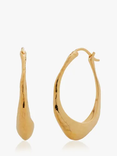 Monica Vinader Deia Slim Hoop Earrings, Gold - Gold - Female