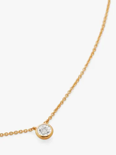 Monica Vinader Diamond Essential Chain Necklace - Gold - Female