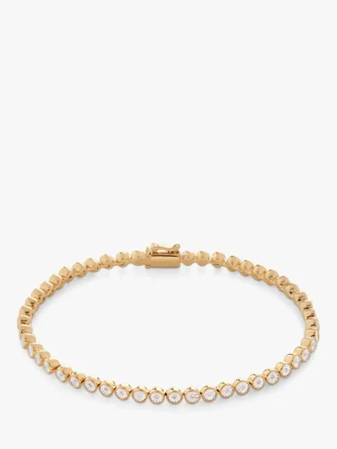 Monica Vinader Diamond Tennis Bracelet, Gold - Gold - Female - Size: S