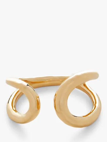 Monica Vinader Flow Wrap Ring, Gold - Gold - Female - Size: I