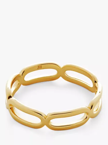 Monica Vinader Paperclip Stacking Ring, Gold - Gold - Female - Size: K