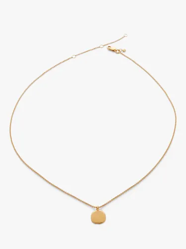 Monica Vinader Siren Petal Pendant Necklace, Gold - Gold - Female