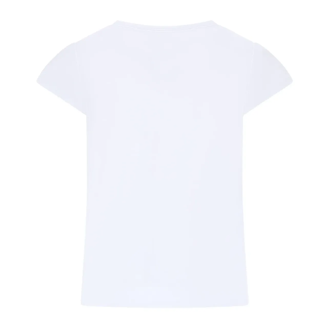 Monnalisa , 11C608 3201 0099 Short Sleeves T-Shirts ,White unisex, Sizes: