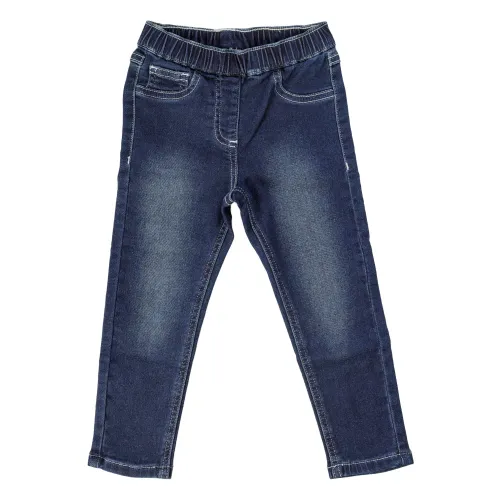 Monnalisa , Kids Jeans Pants - Regular Fit - Blue ,Blue female, Sizes: