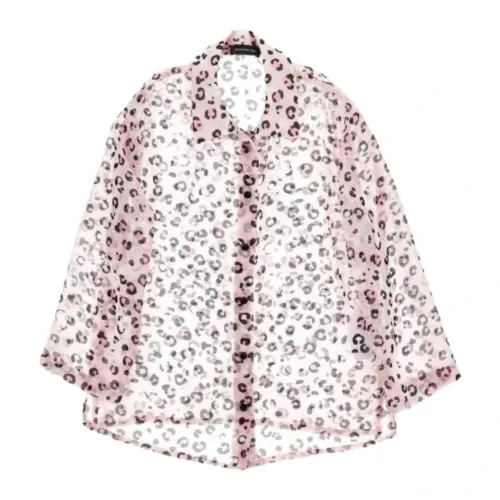 Monnalisa , Pink Spotted Shirt for Kids ,Pink female, Sizes: