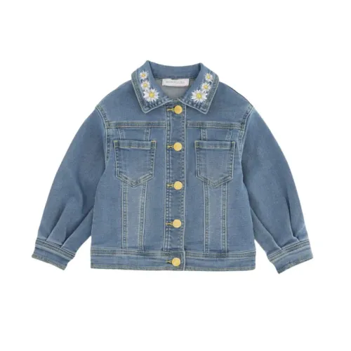 Monnalisa , Titti Jeans Jacket for Girls ,Blue female, Sizes:
