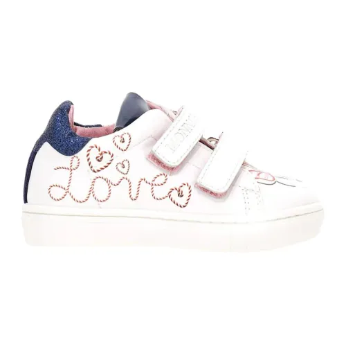 Monnalisa , White Minnie Mouse Print Leather Shoes ,White female, Sizes: