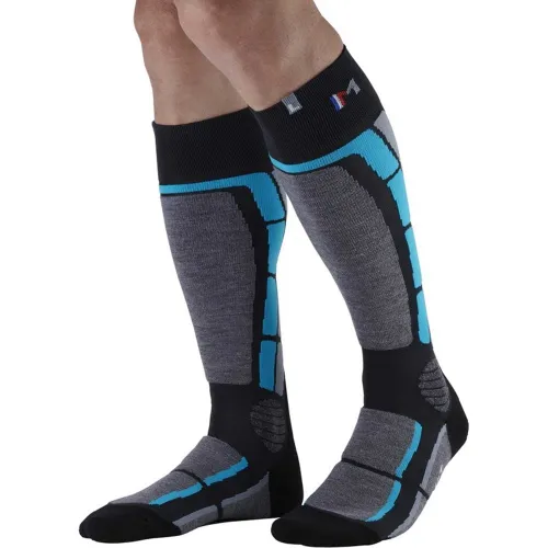 Monnet Backside Ski Socks: BLUE: 35/36