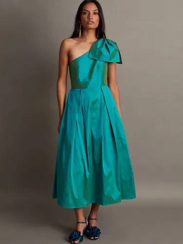 Monsoon Bliss Bow Asymmetric Dress, Green - Green - Female