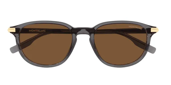 Mont Blanc MB0276S 004 Men's Sunglasses Grey Size 52