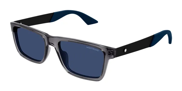 Mont Blanc MB0299S 004 Men's Sunglasses Grey Size 54