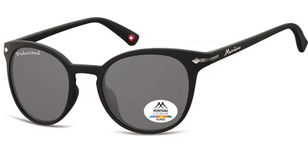 Montana Eyewear MP50 Polarized MP50 Women's Sunglasses Black Size 50