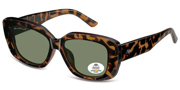 Montana Eyewear MP56 Polarized MP56A Women's Sunglasses Tortoiseshell Size 55