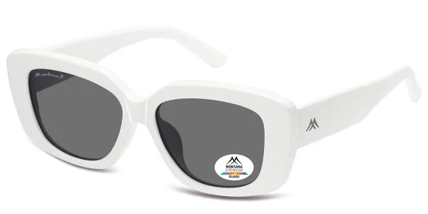 Montana Eyewear MP56 Polarized MP56C Women's Sunglasses White Size 55