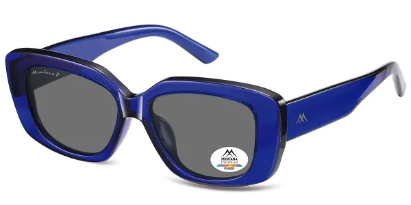 Montana Eyewear MP56 Polarized MP56D Women's Sunglasses Blue Size 55