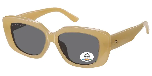 Montana Eyewear MP56 Polarized MP56E Women's Sunglasses Yellow Size 55