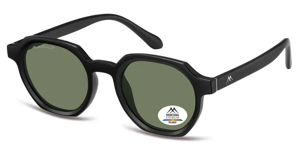 Montana Eyewear MP62 Polarized MP62A Men's Sunglasses Black Size 49