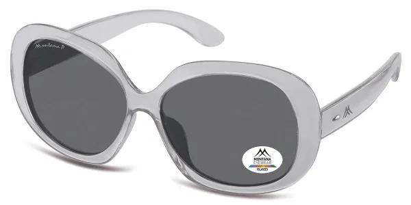Montana Eyewear MP63 Polarized MP63B Women's Sunglasses Grey Size 60