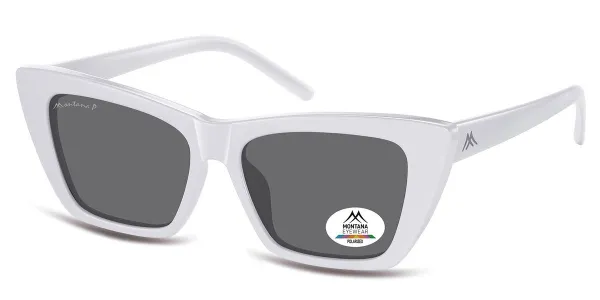 Montana Eyewear MP64 Polarized MP64C Women's Sunglasses White Size 53
