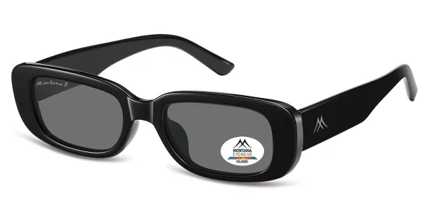 Montana Eyewear MP65 Polarized MP65 Women's Sunglasses Black Size 52