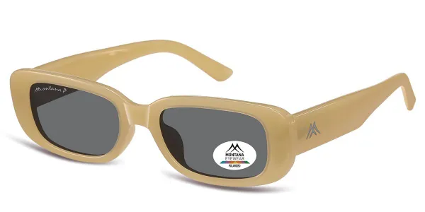 Montana Eyewear MP65 Polarized MP65E Women's Sunglasses Yellow Size 52