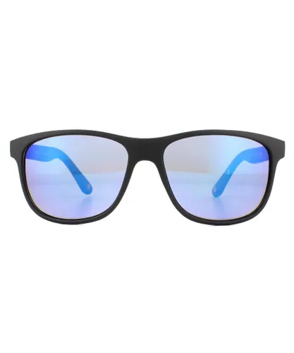 Montana Unisex Sunglasses MS48 Black Revo Blue - One