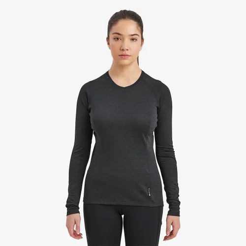 Montane Womens Dart Long Sleeve T-Shirt (Black)