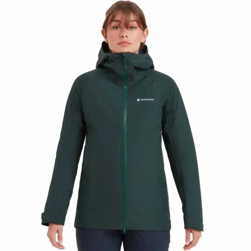 Montane Womens Phase Waterproof Jacket: Deep Forest: 12