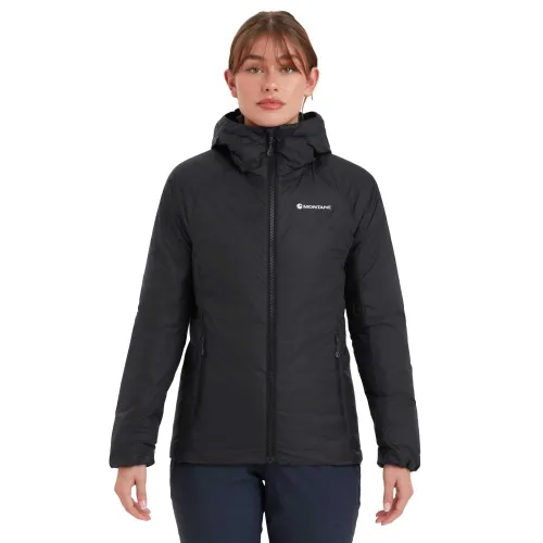Montane Womens Respond Hooded Insulated Jacket: Black: 16