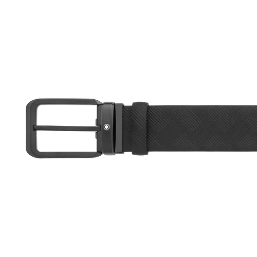 Montblanc Belt Extreme 3.0 Leather Pin Buckle 35mm Black - Black