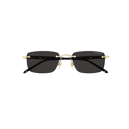 Montblanc , Black Sunglasses for Men ,Black male, Sizes: