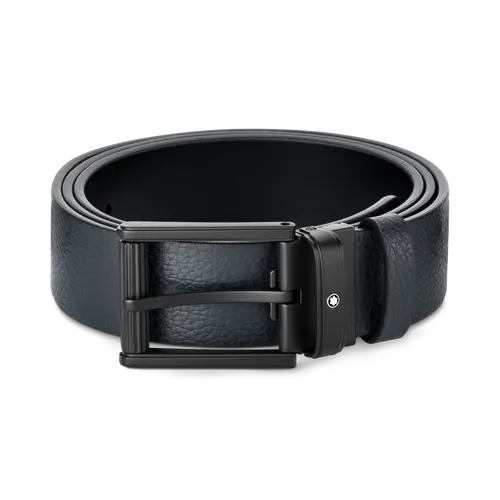 Montblanc Blue/Black 35 mm Reversible Leather Belt