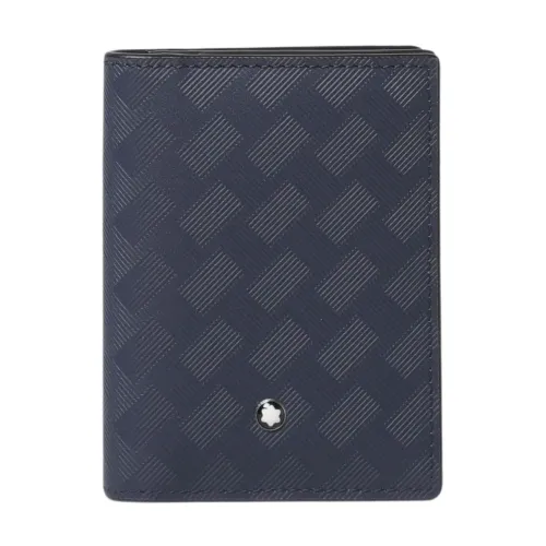 Montblanc , Card Holder Wallet Blue ,Blue male, Sizes: ONE SIZE