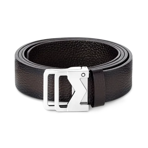 Montblanc M Buckle Sfumato Brown 35 mm Leather Belt