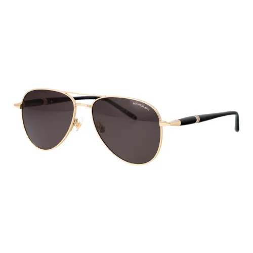 Montblanc , Stylish Sunglasses for Fashionable Individuals ,Yellow male, Sizes: